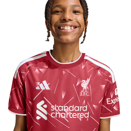 Camiseta de fútbol de local adidas del Liverpool FC para jóvenes 26/27 - Rojo