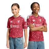 adidas Liverpool FC Home Youth Soccer Jersey 26/27 - Red
