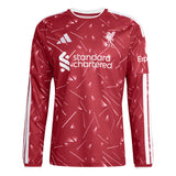 Camiseta de fútbol de manga larga para hombre adidas Liverpool FC Home 26/27 - Rojo