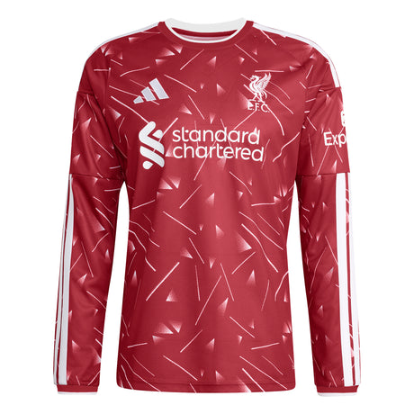adidas Liverpool FC Home Long Sleeve Men's Soccer Jersey 26/27 - Red