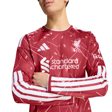adidas Liverpool FC Home Long Sleeve Men's Soccer Jersey 26/27 - Red