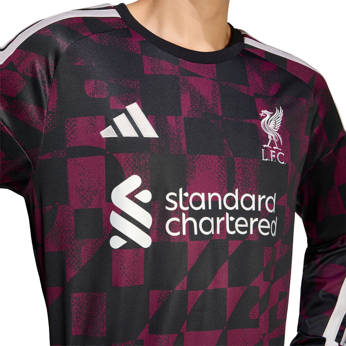 adidas Liverpool FC Third Long Sleeve Men's Soccer Jersey 26/27 - Black