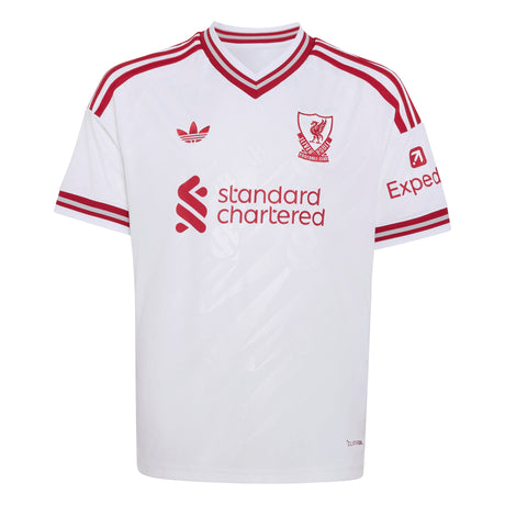 adidas Liverpool FC Away Youth Soccer Jersey 26/27 - White