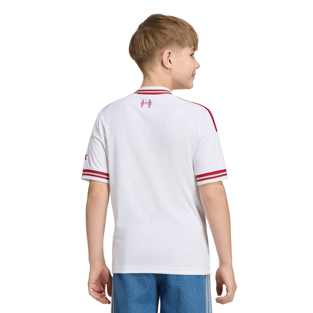 adidas Liverpool FC Away Youth Soccer Jersey 26/27 - White