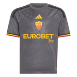 adidas AS Roma Third Youth Soccer Jersey 26/27 - Grey