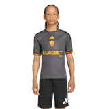 adidas AS Roma Third Youth Soccer Jersey 26/27 - Grey