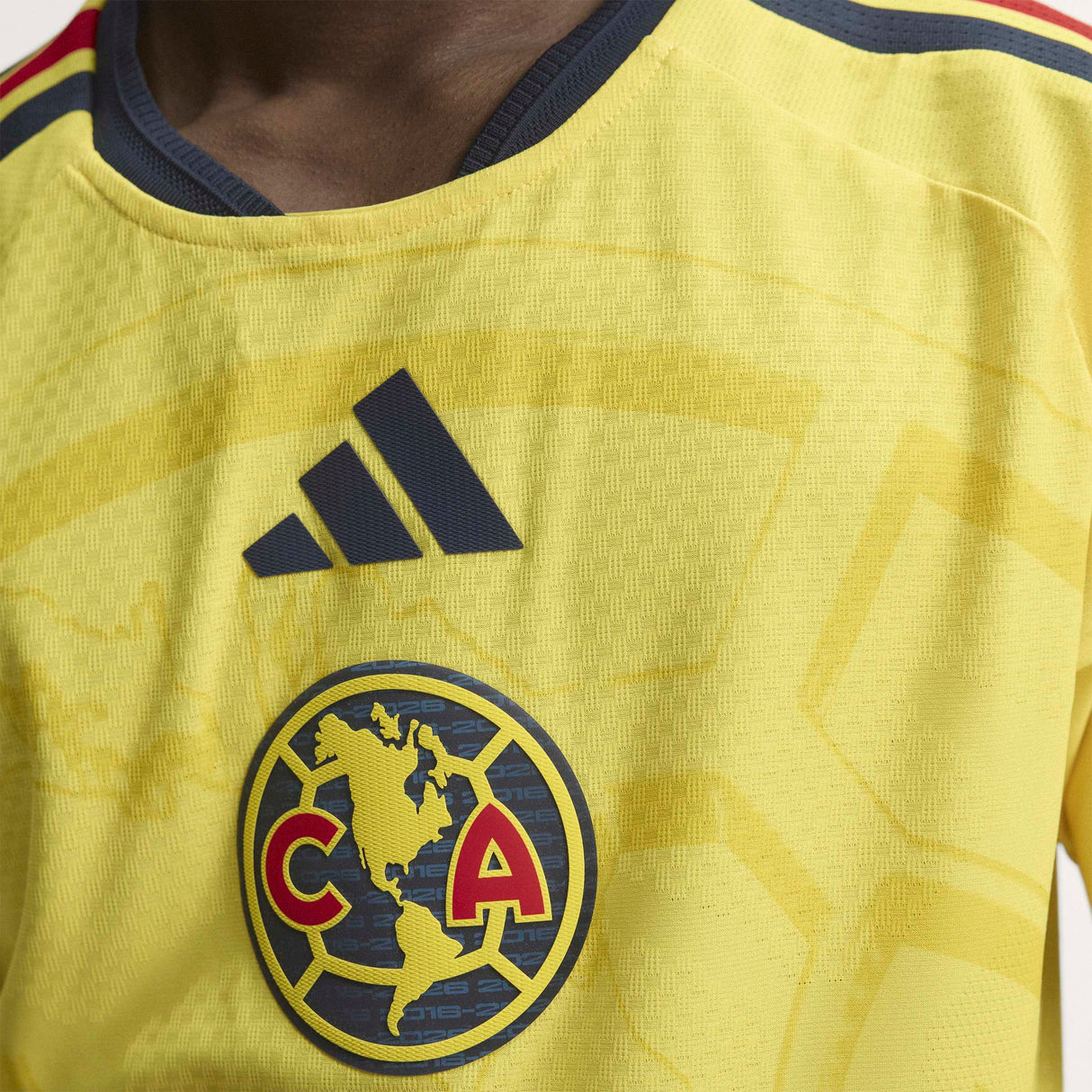 adidas Club America Home Authentic Soccer Jersey 26/27 - Yellow