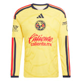 adidas Club America Home Long Sleeve Men's Soccer Jersey 26/27 - Yellow