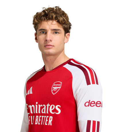adidas Arsenal FC Home Long Sleeve Men's Soccer Jersey 26/27 - Red/White
