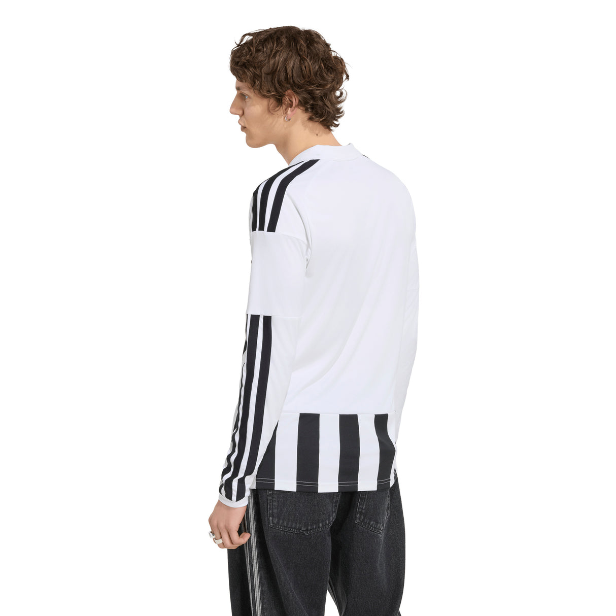 Camiseta de fútbol de manga larga adidas Juventus para hombre 26/27 - Blanco/Negro