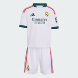 adidas Conjunto de Miniequipación de Fútbol Real Madrid Local 26/27 para Niños Pequeños - Blanco