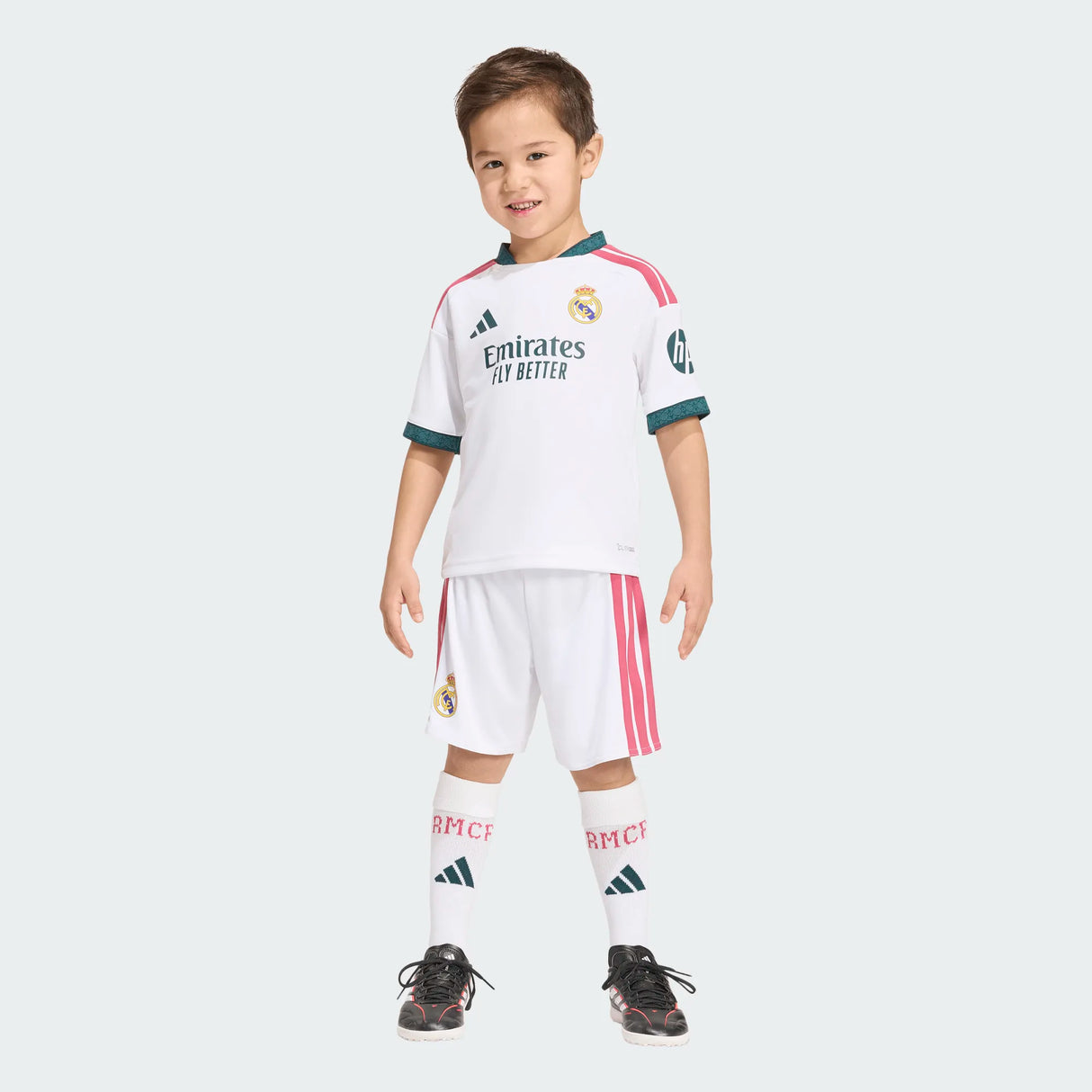 adidas Conjunto de Miniequipación de Fútbol Real Madrid Local 26/27 para Niños Pequeños - Blanco