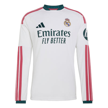 adidas Real Madrid Home Long Sleeve Men's Soccer Jersey 26/27 - White