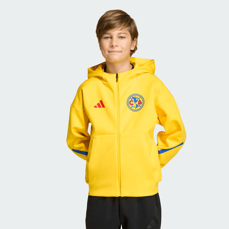adidas Club America Z.N.E. Anthem Soccer Jacket - Yellow