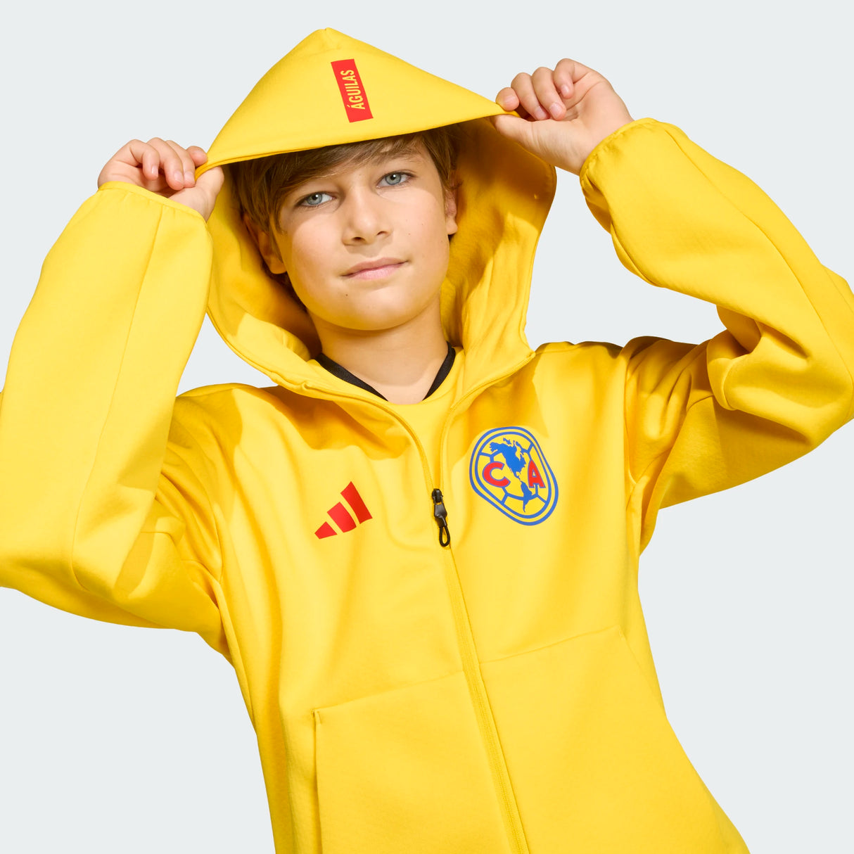Chaqueta de fútbol adidas Club América Z.N.E. Anthem - Amarillo