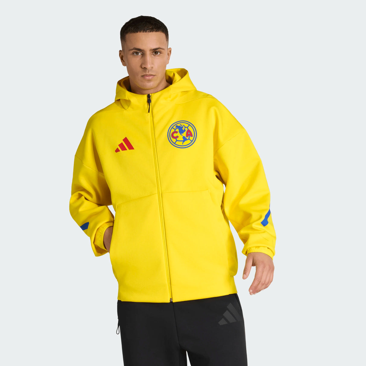 Chaqueta de fútbol adidas Club América Z.N.E. Anthem - Amarillo
