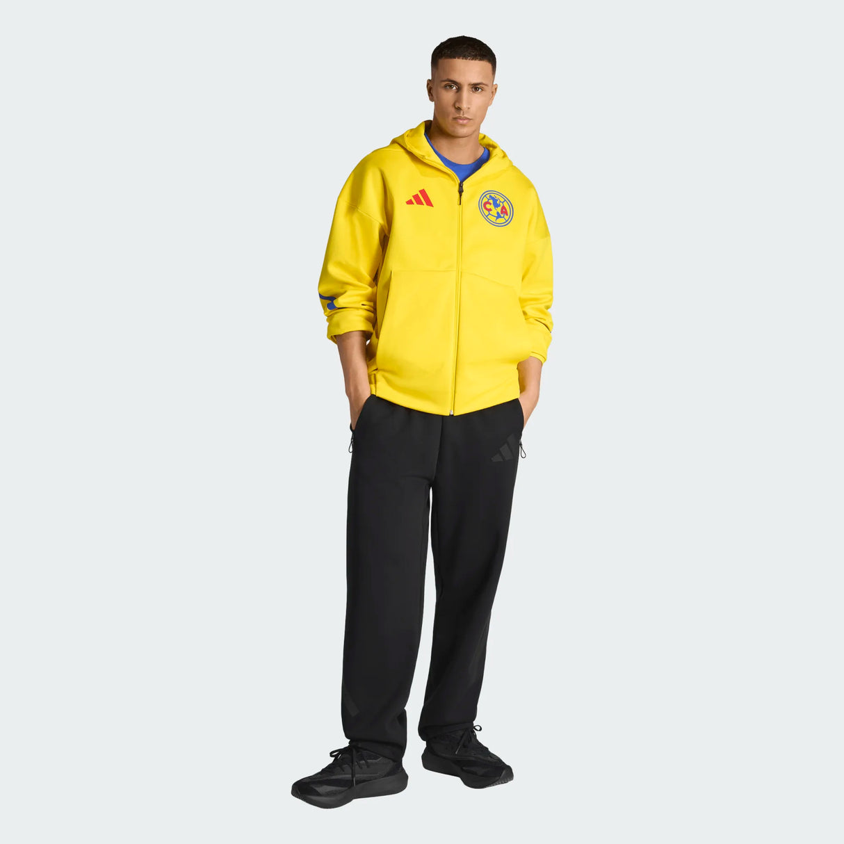 Chaqueta de fútbol adidas Club América Z.N.E. Anthem - Amarillo