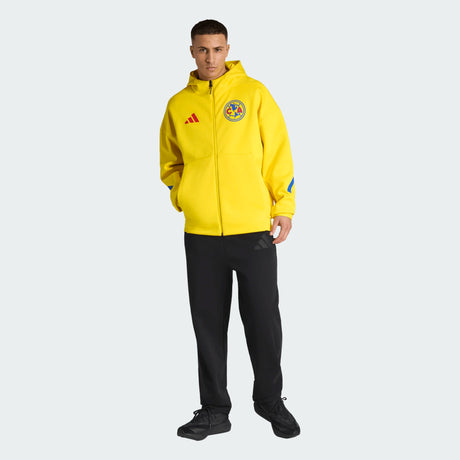 adidas Club America Z.N.E. Anthem Soccer Jacket - Yellow