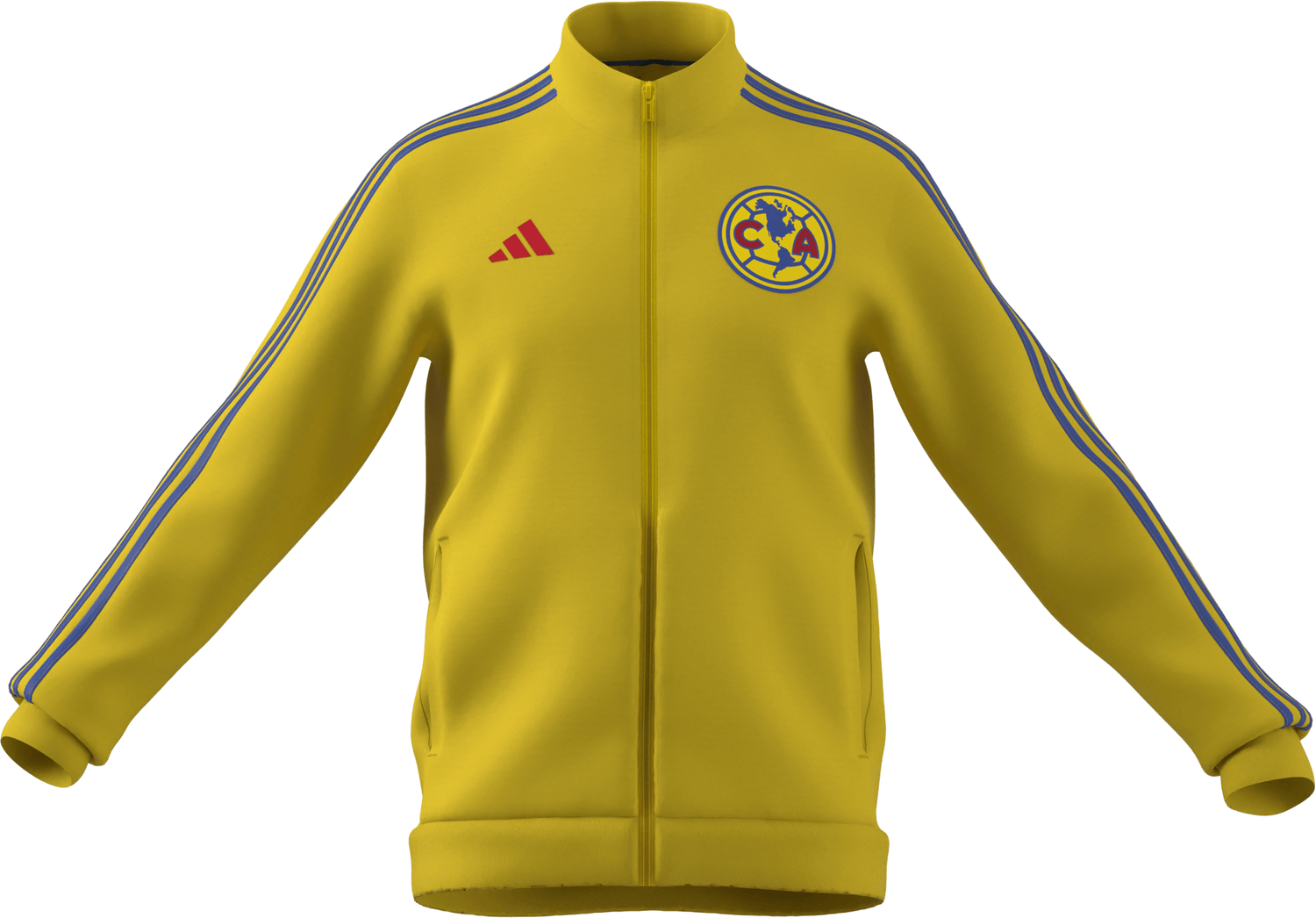 adidas Club America DNA Track Top Men's Soccer Jacket - Yellow