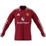 adidas Manchester United Home Long Sleeve Men's Soccer Jersey 26/27 - Red/White