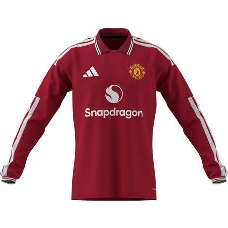 adidas Manchester United Home Long Sleeve Men's Soccer Jersey 26/27 - Red/White