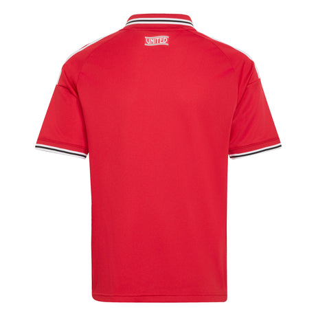 adidas Manchester United Home Youth Soccer Jersey 26/27 - Red