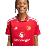 adidas Manchester United Home Youth Soccer Jersey 26/27 - Red