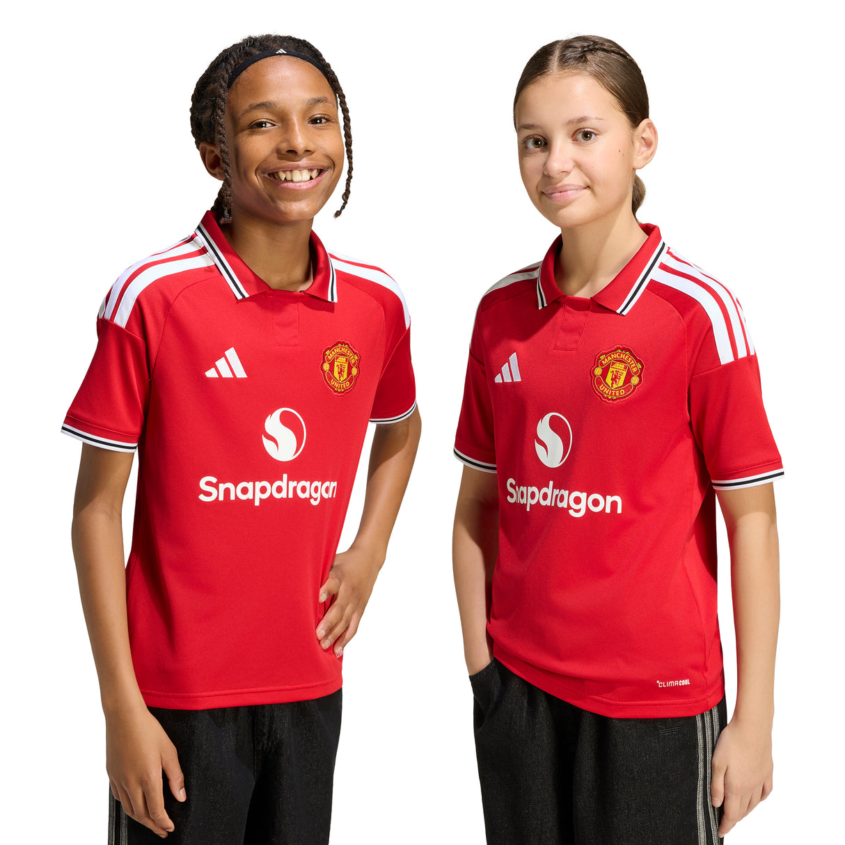 adidas Manchester United Home Youth Soccer Jersey 26/27 - Red