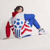 Chaqueta de chándal de fútbol tejida con gráfico adidas para hombre - Blanco