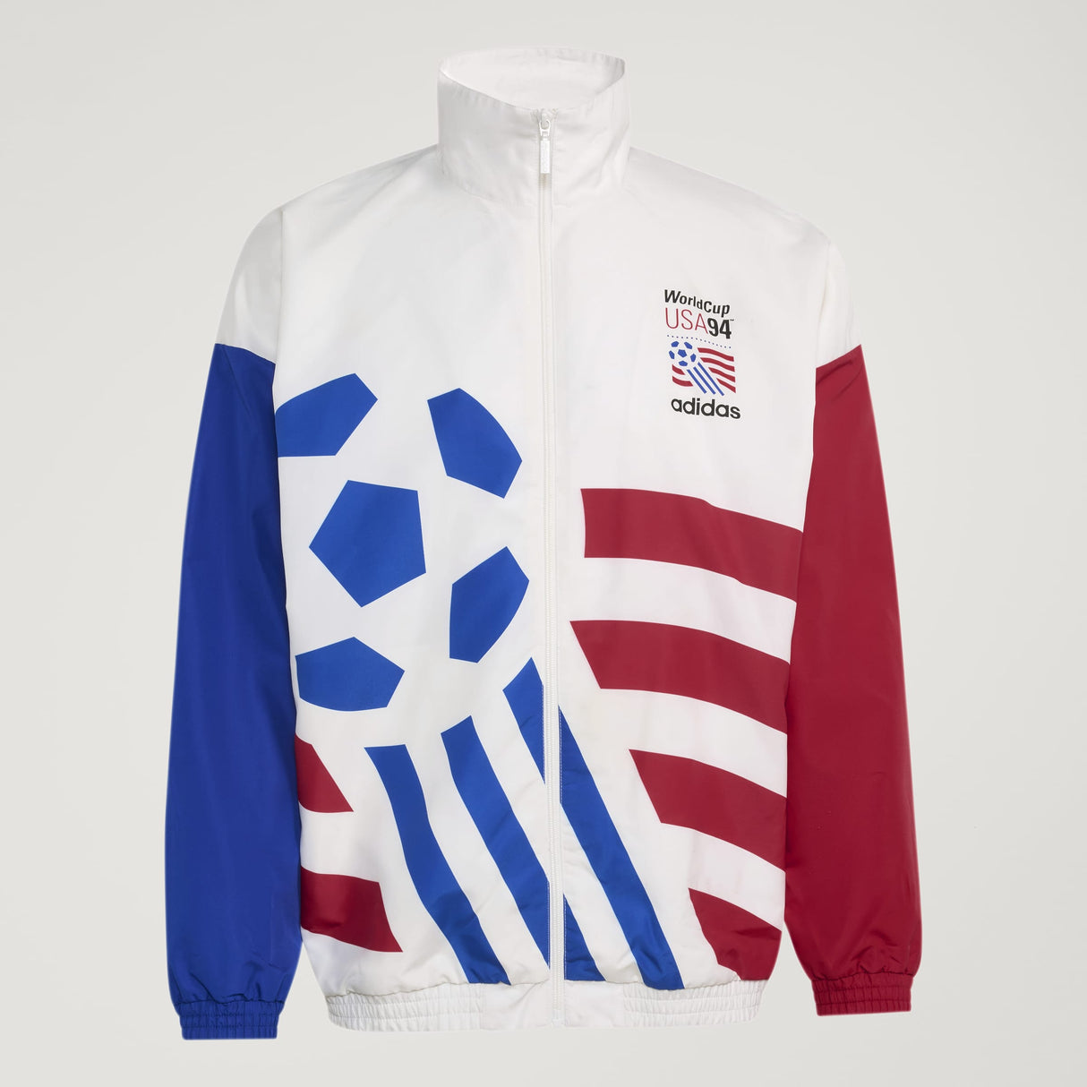 Chaqueta de chándal de fútbol tejida con gráfico adidas para hombre - Blanco