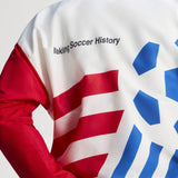 Chaqueta de chándal de fútbol tejida con gráfico adidas para hombre - Blanco