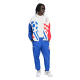 Chaqueta de chándal de fútbol tejida con gráfico adidas para hombre - Blanco