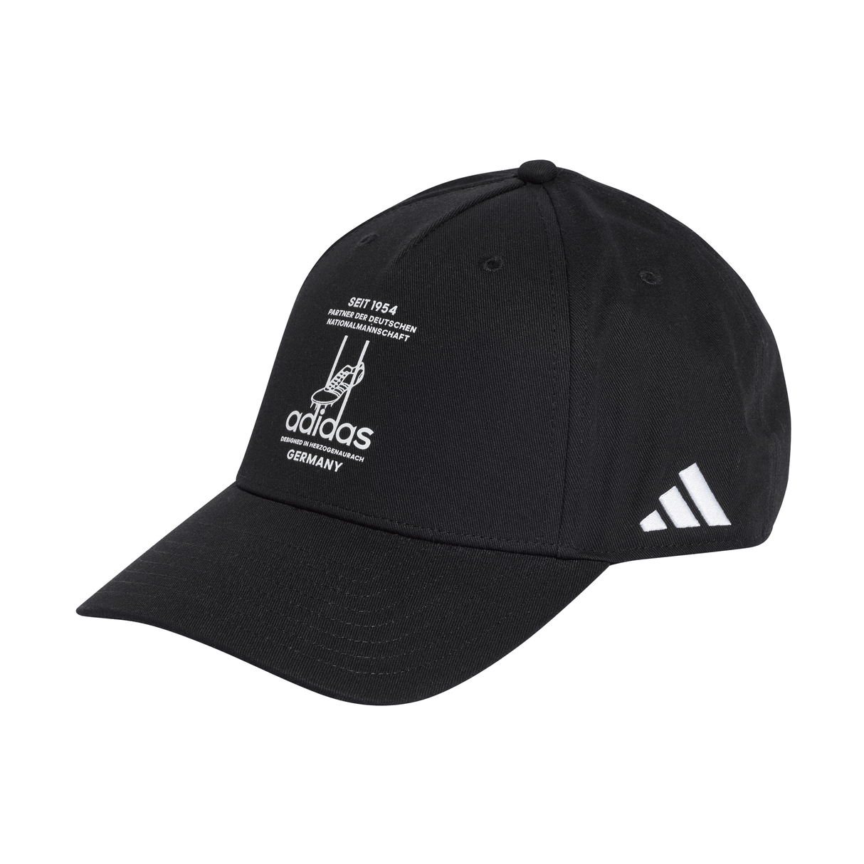 adidas Germany Baseball Soccer Cap -  Black/White