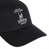 adidas Germany Baseball Soccer Cap -  Black/White
