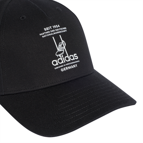 adidas Germany Baseball Soccer Cap -  Black/White