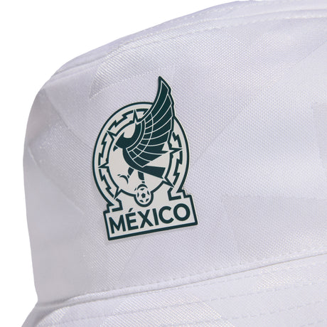 adidas Mexico Soccer Bucket Hat - White/Aurora Ivy