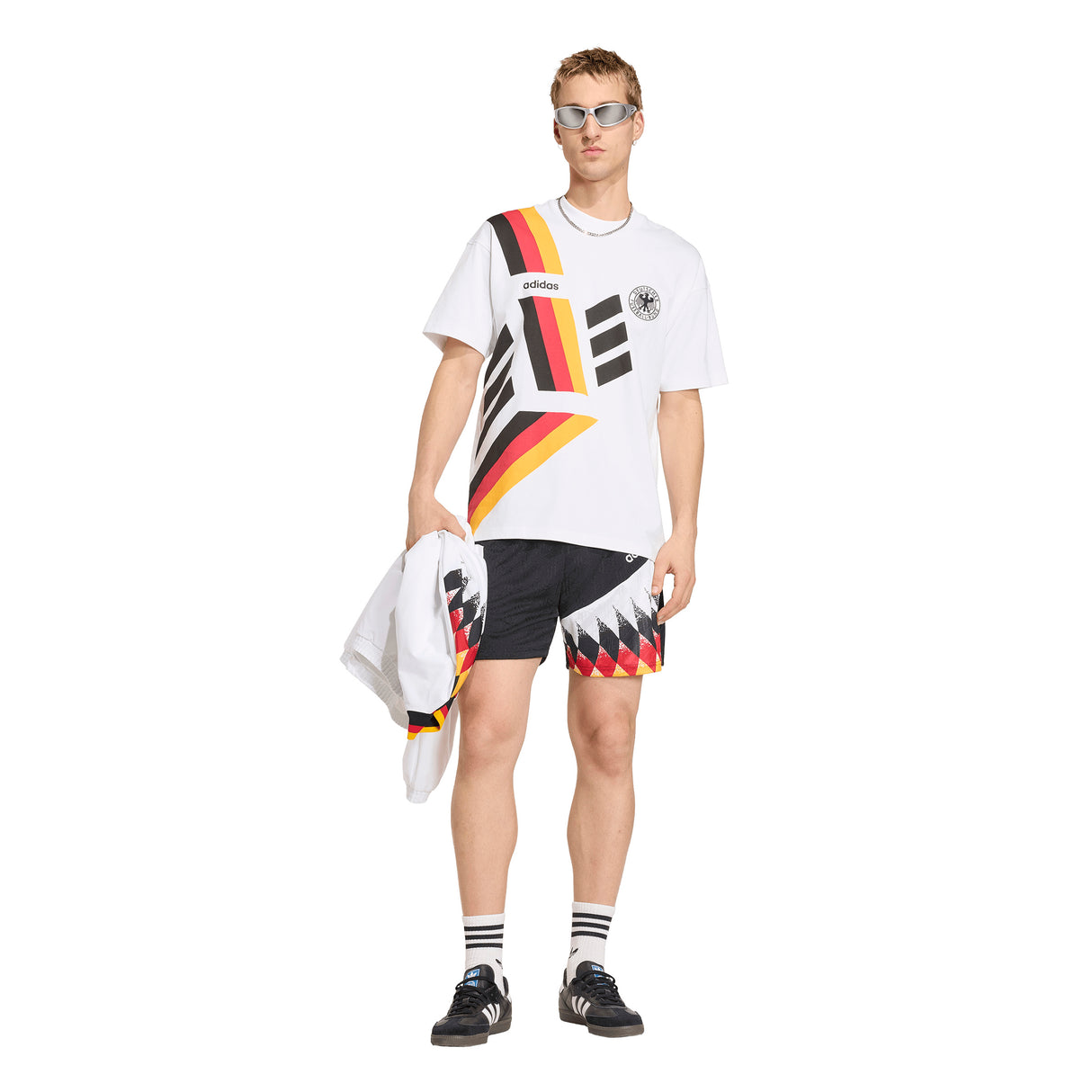 Camiseta de fútbol de hombre adidas Alemania 1994 - Blanco
