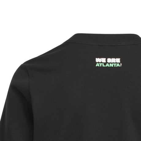 Camiseta de fútbol juvenil con gráfico de la Copa Mundial de la FIFA 26 de adidas en Atlanta - Negra
