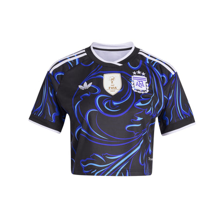 adidas Argentina Away Cropped Women´s Soccer Jersey 2026 -Black/Blue
