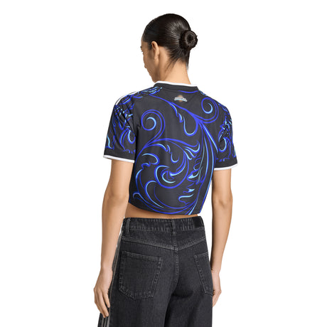 adidas Argentina Away Cropped Women´s Soccer Jersey 2026 -Black/Blue