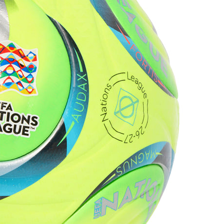 adidas UEFA Nations League 26/27 Pro Winter Soccer Ball -White/Silver