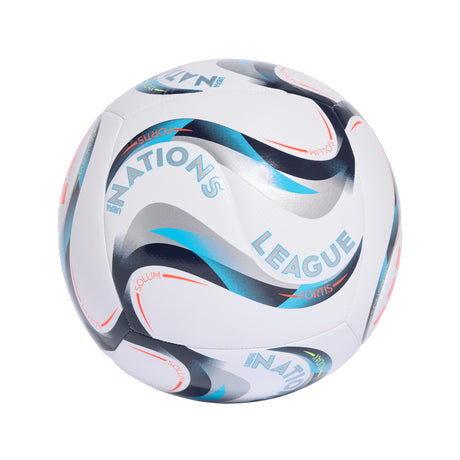 Balón de fútbol de entrenamiento adidas UEFA Nations League 26/27 - Blanco/Lima/Plateado