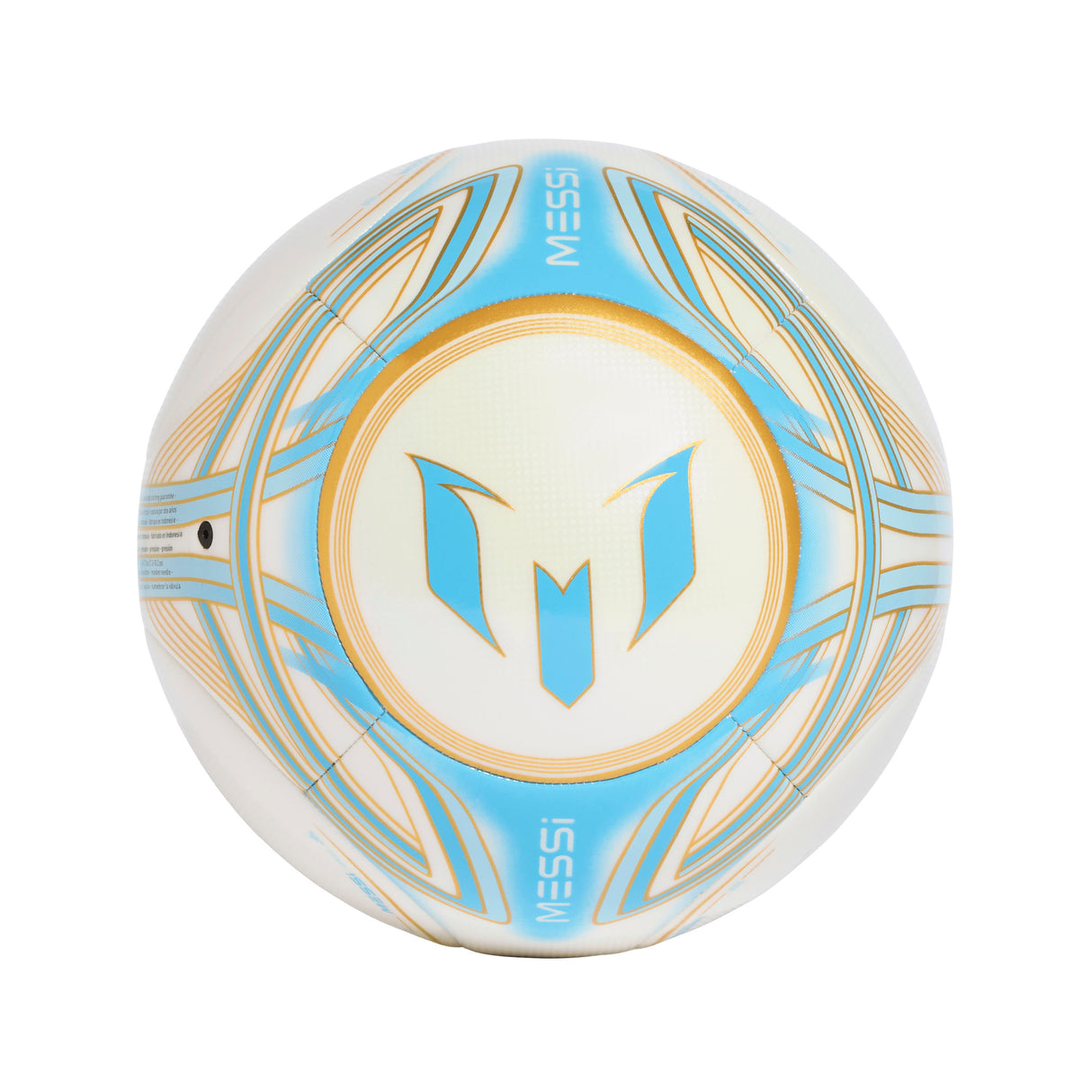 Balón de fútbol adidas Messi Club - Marfil/Azul/Dorado