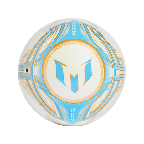 Balón de fútbol adidas Messi Club - Marfil/Azul/Dorado