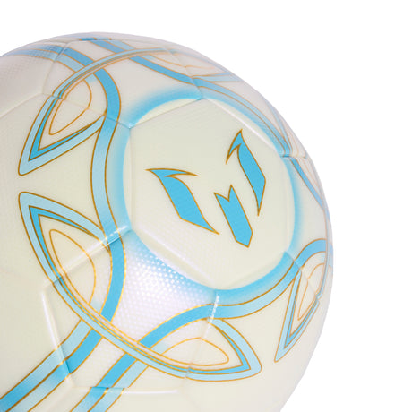 adidas Messi League Soccer Ball - Ivory/Blue