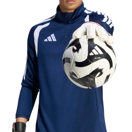adidas Predator Match Fingersave Goalkeeper Soccer Glove - White/Back