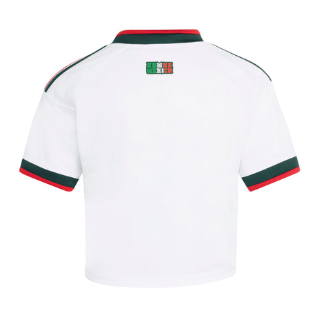 adidas Mexico Away Cropped Women's Soccer Jersey 2026 - White