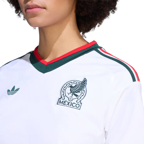 adidas Mexico Away Cropped Women's Soccer Jersey 2026 - White
