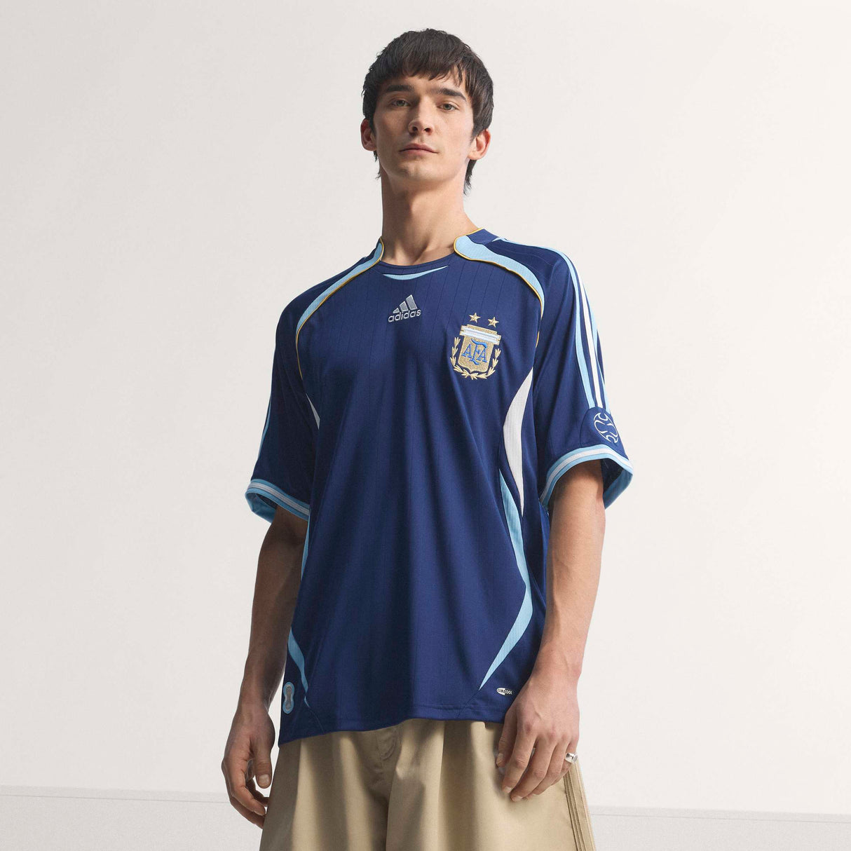 adidas Argentina Away Men's Soccer Jersey 2006 - Dark Blue