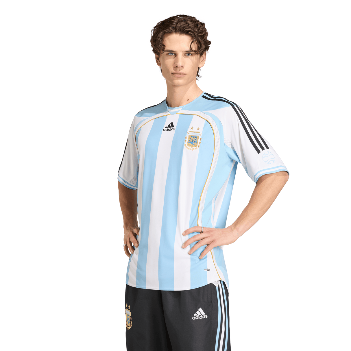 adidas Argentina Home Men's Soccer Jersey 2006 - White/Blue